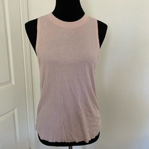 Alo Yoga light pink tank size Medium